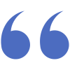 Blue Transparent Quote Blue quotation marks.