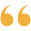 Gold Transparent Quote Orange quotation marks.